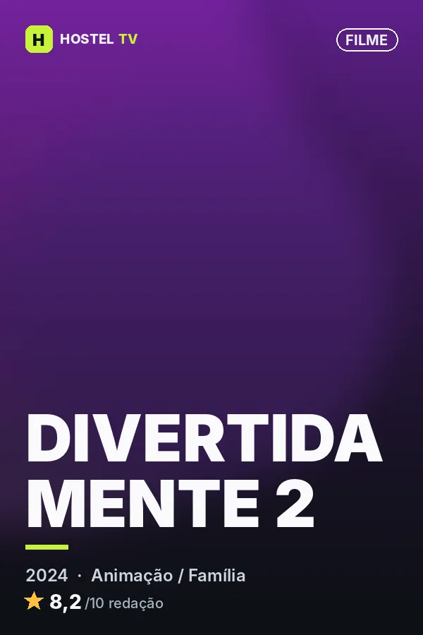 Pôster ilustrativo de Divertida Mente 2