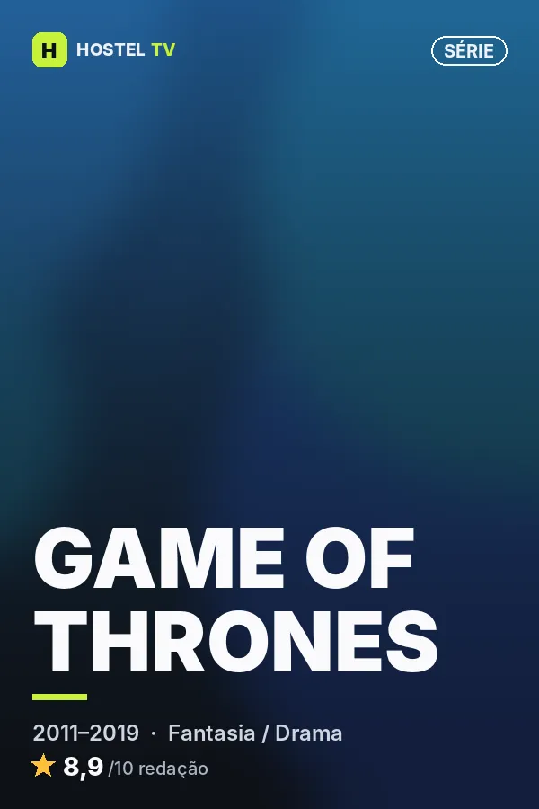 Pôster ilustrativo de Game of Thrones