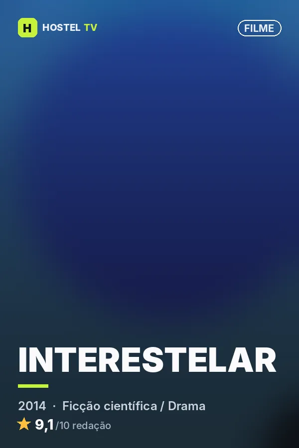 Pôster ilustrativo de Interestelar