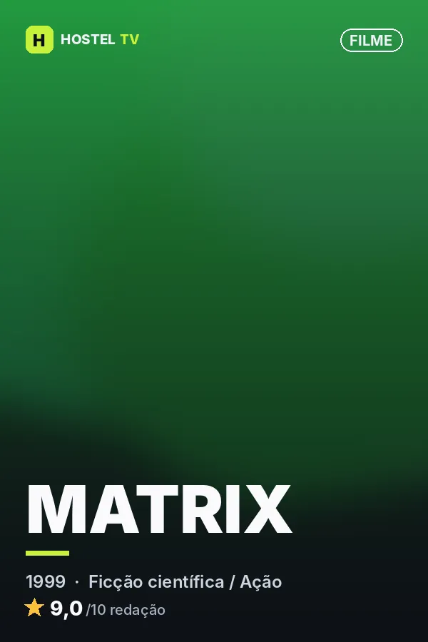 Pôster ilustrativo de Matrix