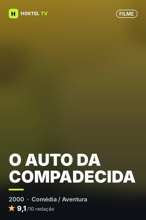 Pôster ilustrativo de O Auto da Compadecida