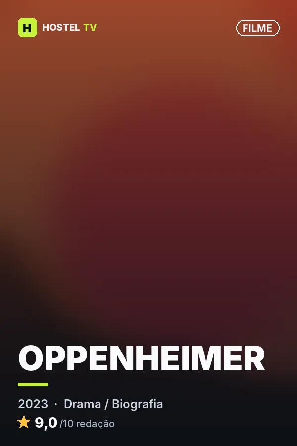 Pôster ilustrativo de Oppenheimer